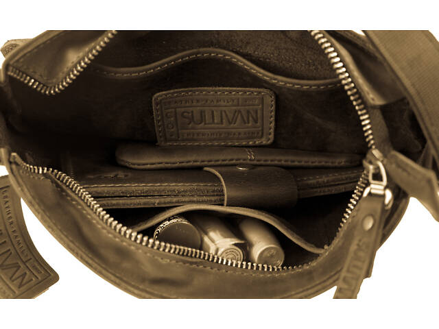 Сумка жіноча шкіряна маленька SULLIVAN sg52(25) чорна - Фото 6