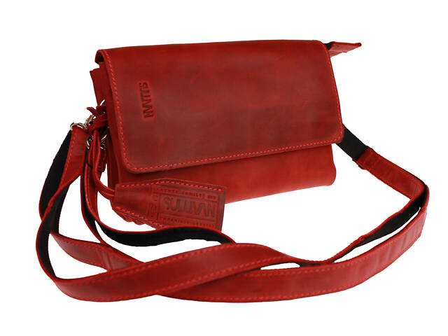 Сумка жіноча маленька барсетка SULLIVAN sg56(32) червона - Фото 1