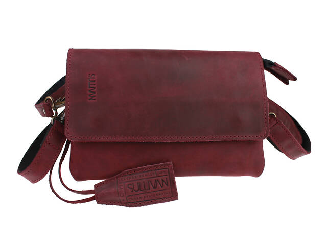 Сумка жіноча маленька барсетка SULLIVAN sg56(32) марсалова - Фото 2