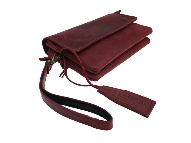 Сумка жіноча маленька барсетка SULLIVAN sg56(32) марсалова - Фото 4