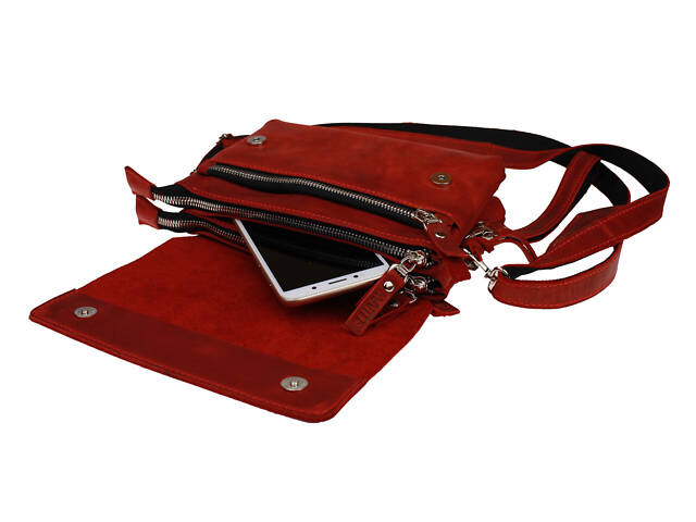Сумка жіноча маленька барсетка SULLIVAN sg56(32) червона - Фото 5