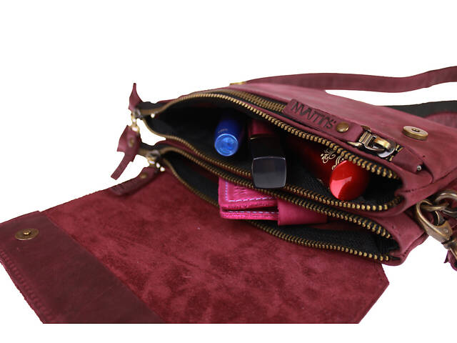 Сумка жіноча маленька барсетка SULLIVAN sg56(32) марсалова - Фото 6