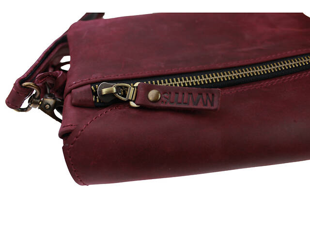 Сумка жіноча маленька барсетка SULLIVAN sg56(32) марсалова - Фото 7