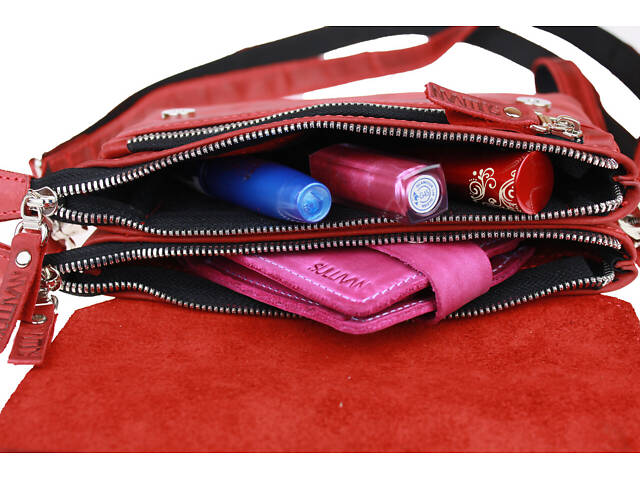 Сумка жіноча маленька барсетка SULLIVAN sg56(32) червона - Фото 9