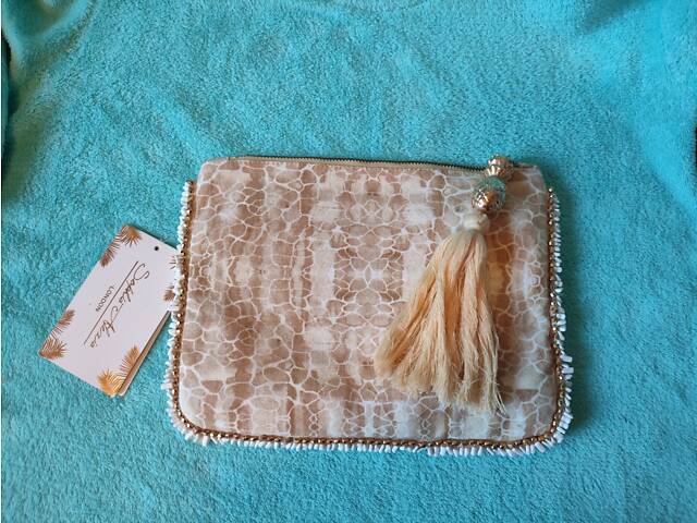 Сумка-клатч Sophia Alexia Beige Pebbles. Лондон. - Фото 3