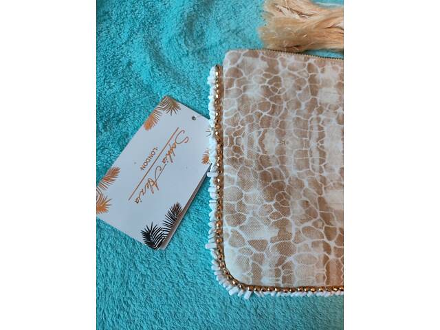 Сумка-клатч Sophia Alexia Beige Pebbles. Лондон. - Фото 4