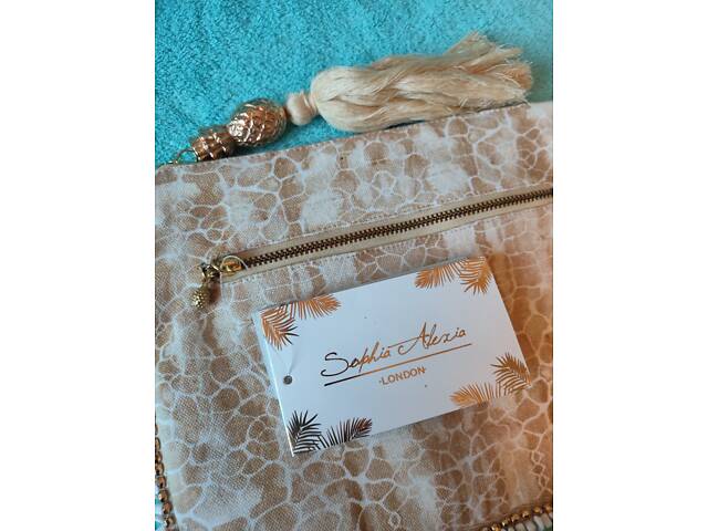 Сумка-клатч Sophia Alexia Beige Pebbles. Лондон. - Фото 5
