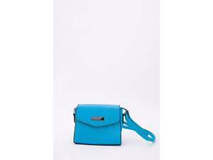 Сумка-клатч зі шкірозамінника, бірюзового кольору, 167RF-7
