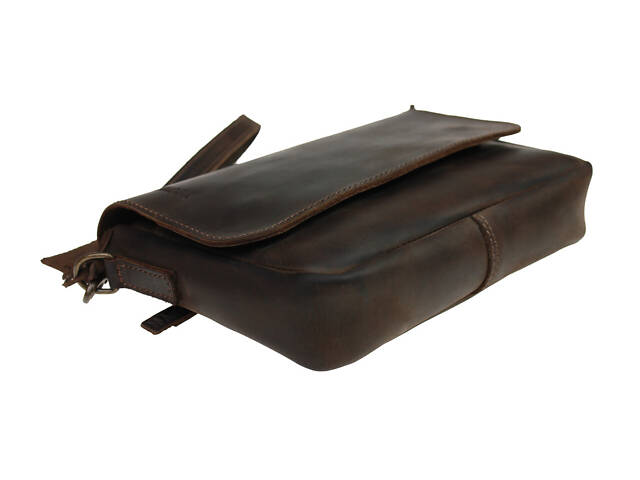 Сумка шкіряна маленька барсетка клатч smmbk13(25) коричнева - Фото 4