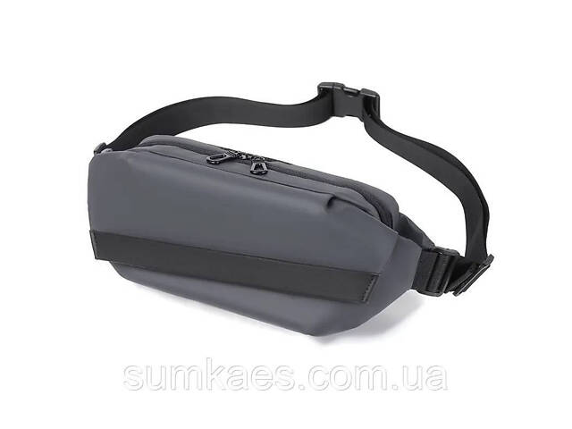 Сумка кросс-боді (бананка) 35 х 14 х 7 см Weatro Сіра ssch-kit-0077