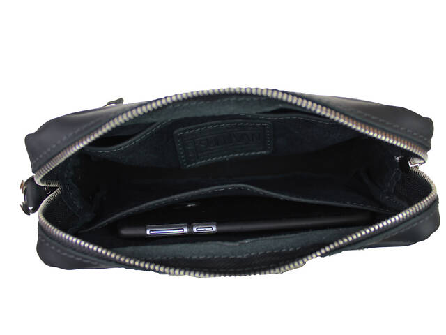 Сумка маленька барсетка клатч smmbk15(25) чорна - Фото 3