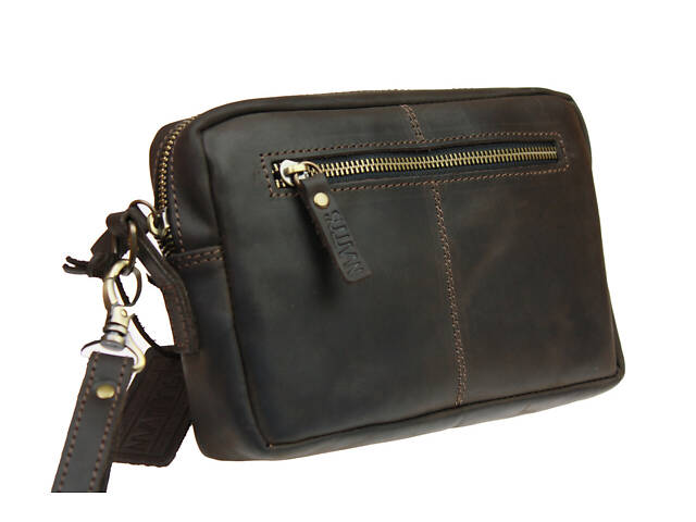 Сумка маленька барсетка клатч smmbk15(25) коричнева - Фото 1