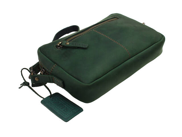 Сумка маленька барсетка клатч smmbk15(25) зелена - Фото 3