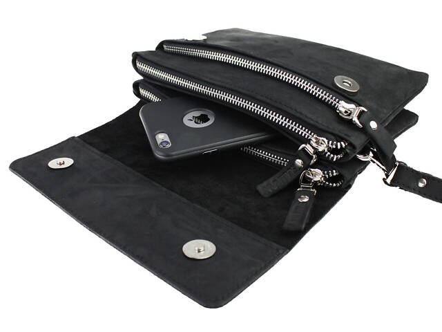 Сумка маленька барсетка клатч smmbk2(32) чорна - Фото 3