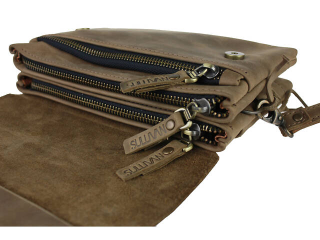 Сумка маленька барсетка клатч smmbk2(32) оливкова - Фото 6