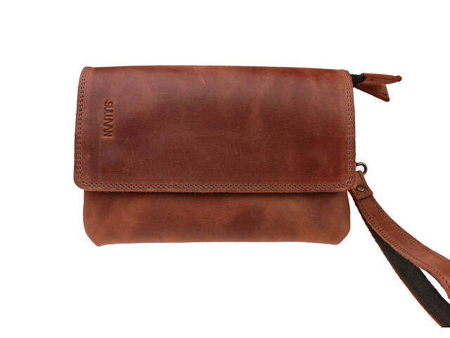 Сумка маленька барсетка клатч smmbk2(32) світло-коричнева - Фото 1