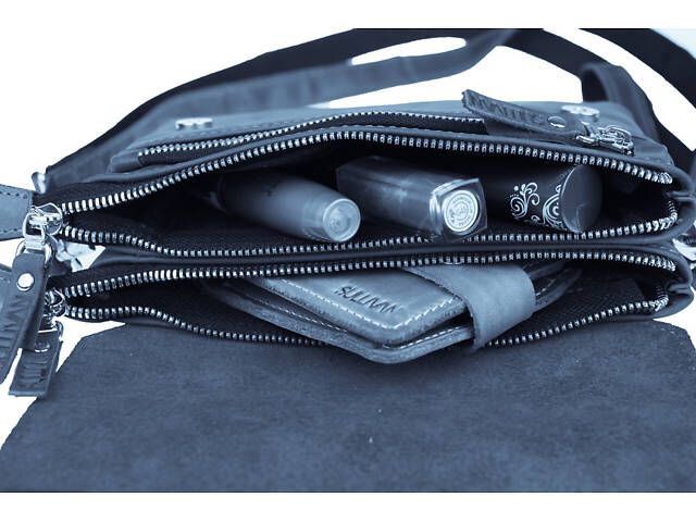 Сумка маленька барсетка клатч smmbk2(32) синя - Фото 7