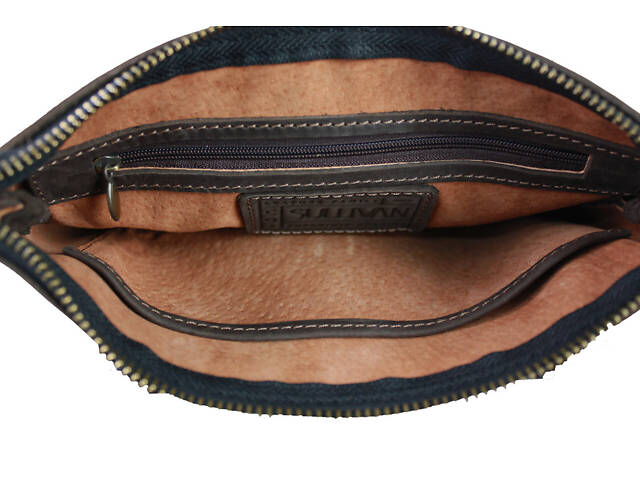 Сумка маленька барсетка клатч smmbk5(18) коричнева - Фото 5