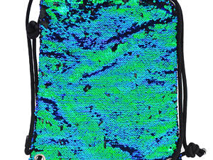 Сумка-мішок YES Black Sequins 557661 39х30 см зелена