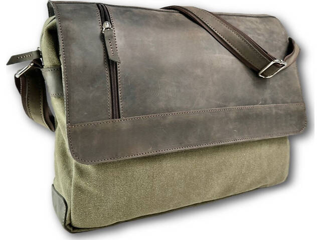 Сумка месенджер Gorillas BBQ s11235-1 37 см Коричнево-зелений (FR3) - Фото 1