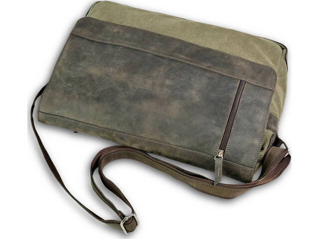 Сумка месенджер Gorillas BBQ s11235-1 37 см Коричнево-зелений (FR3) - Фото 3