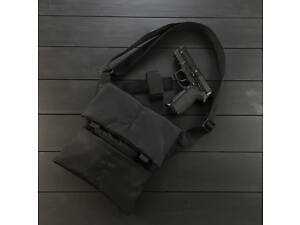 Сумка месенджер З КОБУРОЮ. Тактична сумка з тканини, сумка кобура через плече, сумка тактична наплічна