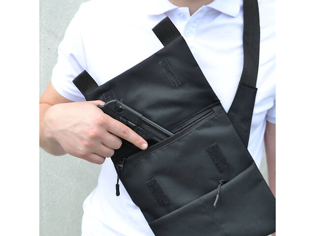 Сумка мессенджер С КОБУРОЙ. Тактическая сумка из ткани, сумка кобура через плечо, сумка тактическая наплечная - Фото 53