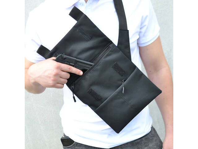 Сумка мессенджер С КОБУРОЙ. Тактическая сумка из ткани, сумка кобура через плечо, сумка тактическая наплечная - Фото 54