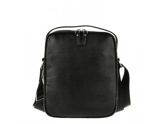 Сумка месенджер Vintage 14578 шкіряна Чорна - Фото 5