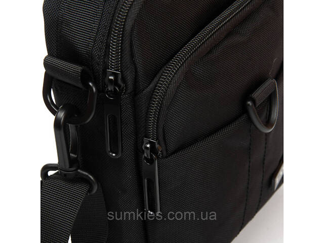 Сумка чоловіча Lanpad на плече чорна - Фото 6