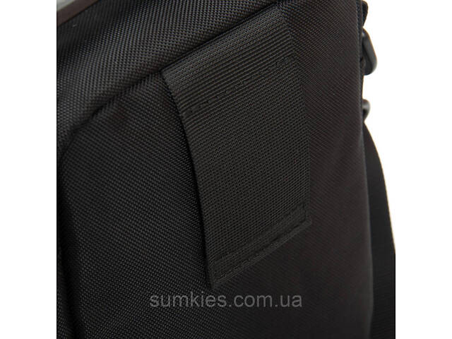Сумка чоловіча Lanpad на плече чорна - Фото 7
