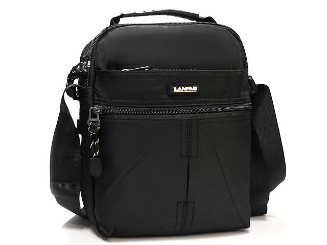 Сумка мужская планшет Lanpad черная - Фото 1