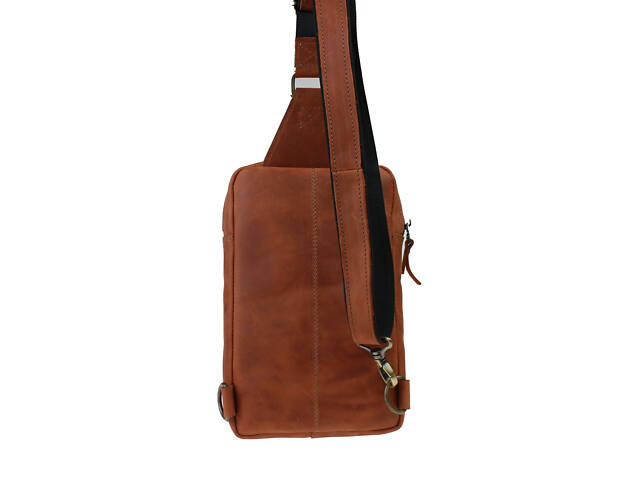 Сумка чоловіча слінг на плече бананка sms13(28) світло-коричневий - Фото 2