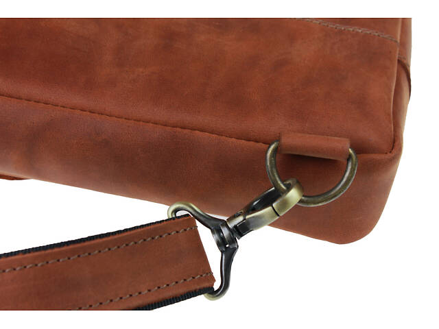 Сумка чоловіча слінг на плече бананка sms13(28) світло-коричневий - Фото 7