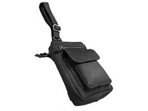 Сумка чоловіча слінг на плече бананка sms15(30) чорна