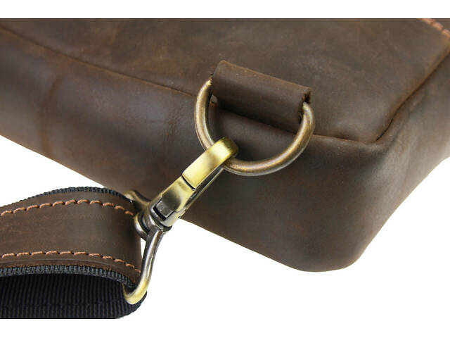 Сумка чоловіча слінг на плече бананка sms15(30) коричнева - Фото 8