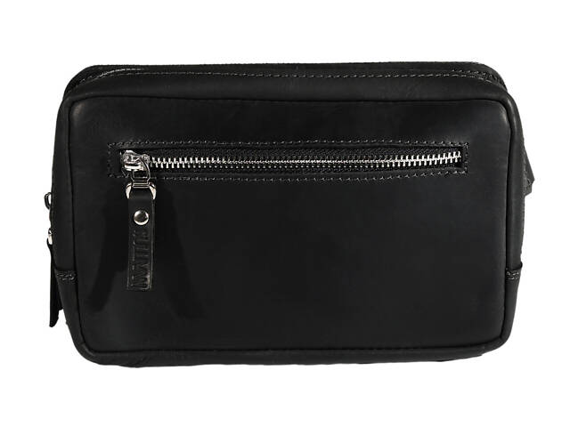 Сумка чоловіча слінг на плече бананка sms20(25) чорна - Фото 2