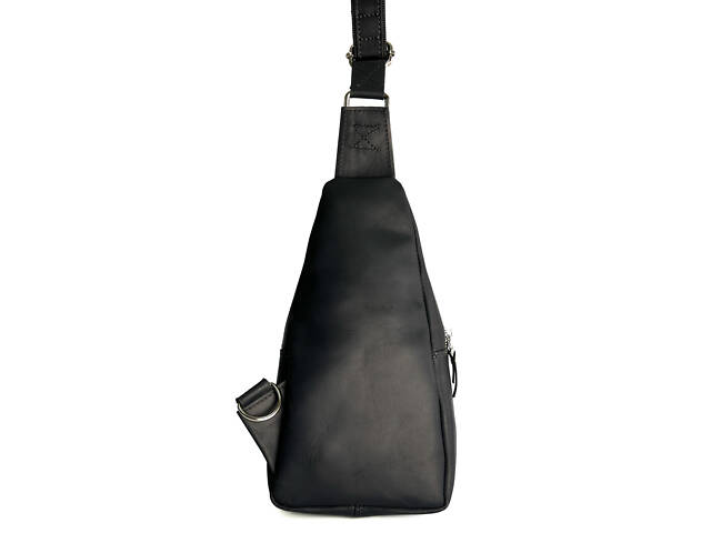 Сумка чоловіча слінг на плече бананка sms22(30) чорна - Фото 3