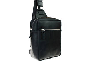 Сумка чоловіча слінг на плече бананка sms3 (30) чорна