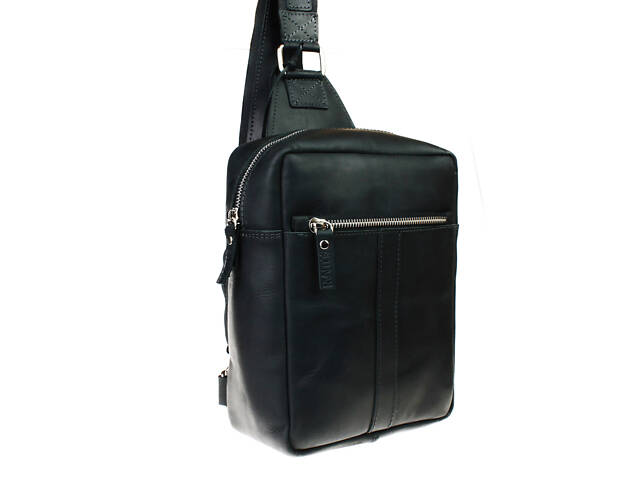 Сумка чоловіча слінг на плече бананка sms3 (30) чорна - Фото 1