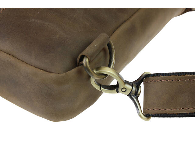 Сумка чоловіча слінг на плече бананка sms4 (26) оливкова - Фото 6