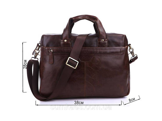 Сумка чоловіча Vintage 14114 Коричнева - Фото 3