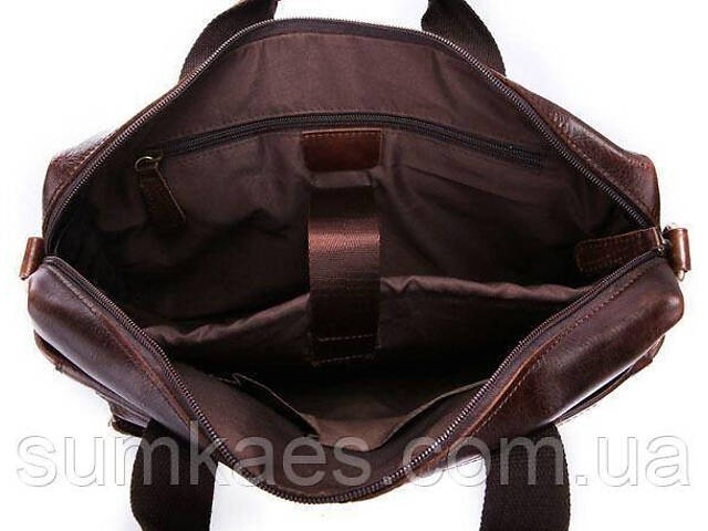 Сумка чоловіча Vintage 14114 Коричнева - Фото 8