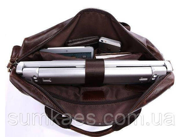 Сумка чоловіча Vintage 14114 Коричнева - Фото 9