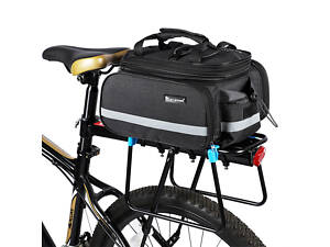 Сумка на багажник велосипеда West Biking 0707209 25L / велосипедна розкладна сумка-штани + дощовик