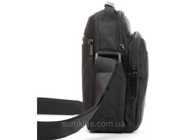 Сумка на плече Lanpad чоловіча чорна - Фото 3