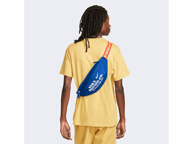 Сумка на пояс Nike NK HERITAGE WSTPACK - MOV CO Синий One size (DV6072-405) - Фото 6