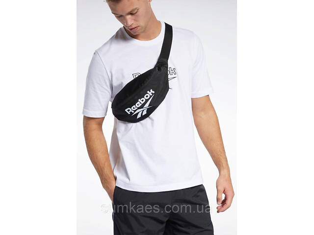 Сумка на пояс Reebok чорна - Фото 2