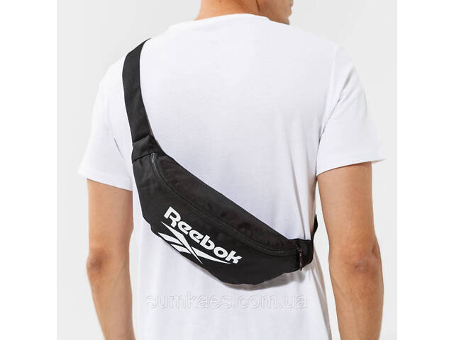 Сумка на пояс Reebok чорна - Фото 3