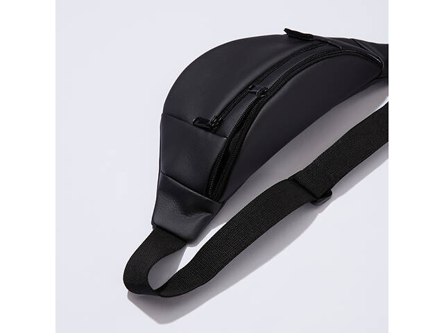 Сумка на пояс. Сумка через плече. бананка чоловіча / жіноча. Колір чорний - Фото 25